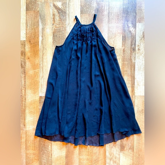 H&M Black Embellished Tiered Mini‎ Dress - Picture 1 of 8
